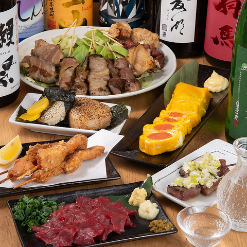 紀州備長炭で焼き上げる串焼きや焼きおにぎり、豊富なお酒が揃う居酒屋です★