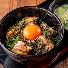 信玄鶏の焼鳥丼(鶏スープ付)