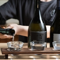 日本酒三種飲み比べ