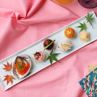 自慢の創作和食 見た目も美味しい♪てまり寿司。