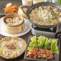 サムギョプサルや韓国では定番のお料理も楽しめる♪