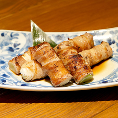 1本葱豚バラ巻き