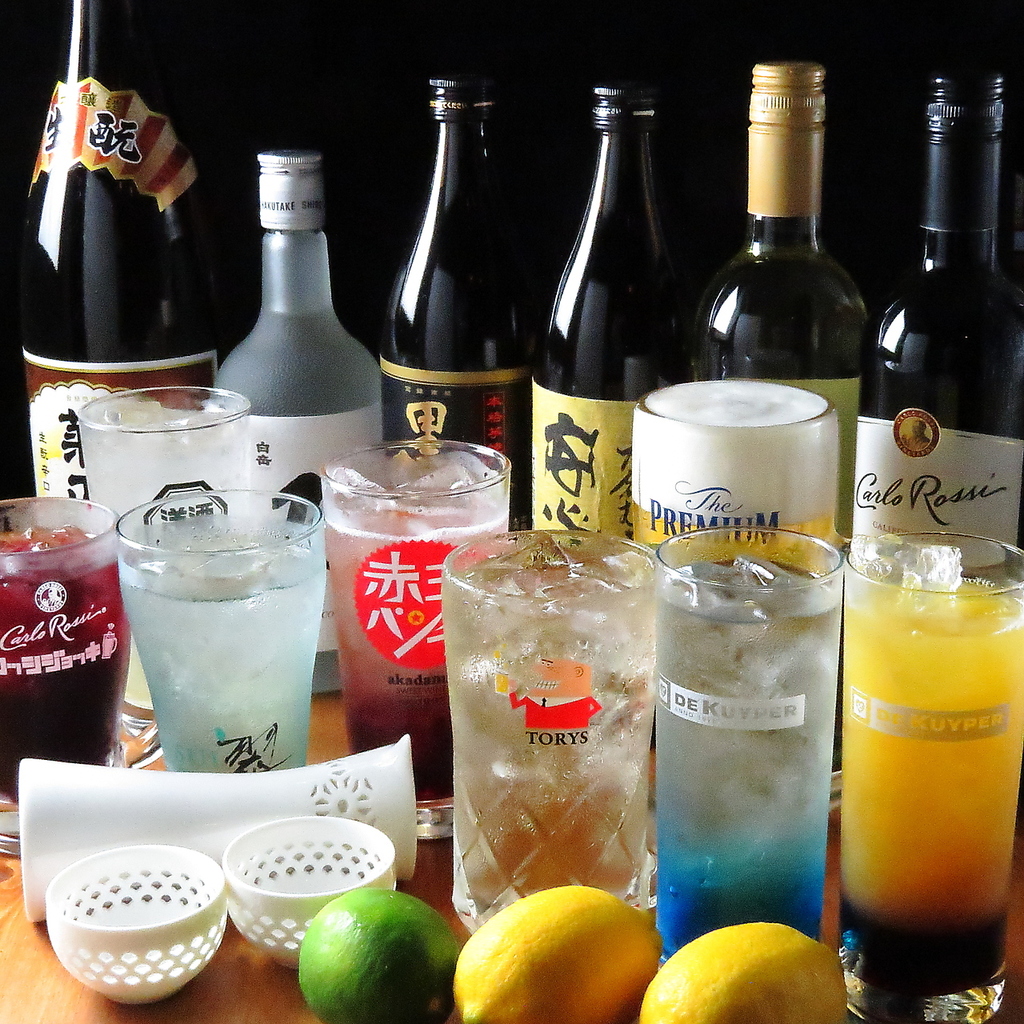 種類豊富なドリンクメニュー◎女性にも嬉しい果実酒、ノンアルコールドリンクもご用意しております！