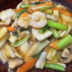 海老あんかけ焼きそば