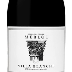 Villa Blanche Merlot Calmel & Jose ph グラス