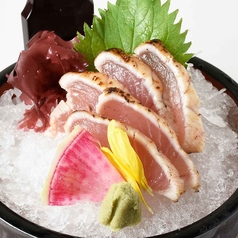 炙りビンチョウマグロ刺し(柚子風味)