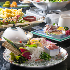 もつ鍋とイカの活造り游漁庵 福岡本店のコース写真