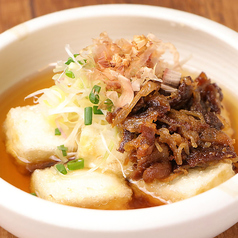 揚げ出し豆富~牛しぐれ煮のせ~