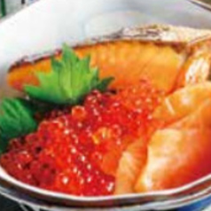 鮭といくらの親子まぶし膳