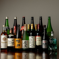 多彩なお酒のラインアップ◎