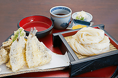 はぜ天ぷら(温)/はぜ天せいろ(冷)　各