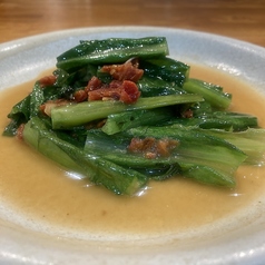空芯菜とドライトマトの炒め