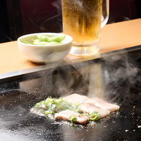 焼き上がりを待つ前にまずは乾杯♪ビールセットあり！