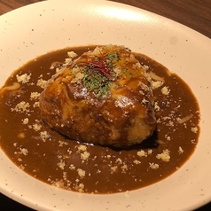 揚げおにぎりチーズカレー