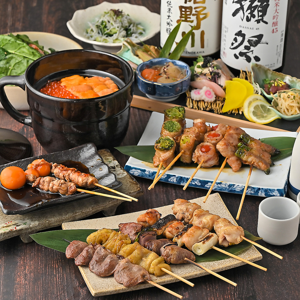 【渋谷駅徒歩5分】野菜巻き串と創作串、鮮魚刺身が楽しめる和風モダンな空間