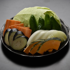 焼き野菜盛り合わせ/鳥取県産肉厚しいたけ