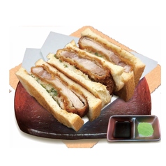 和風カツサンド〈抹茶塩としょうゆベース〉