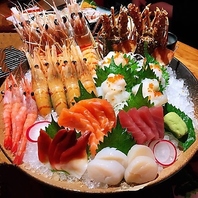 豊洲市場から新鮮な魚をご提供いたします。