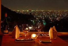 円山の高台から夜景を一望 完全予約制　