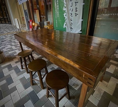 季節を感じるテラス席も♪2件目、3件目でふらっとお立ち寄りいただくのもおすすめです〇