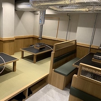 《様々なお席を完備》足を伸ばしてゆったりくつろげる☆