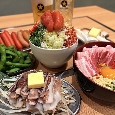 【名物】明太もちチーズもんじゃ●店主イチオシ門仲で楽しむ絶品もんじゃ♪