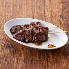 奥野牧場の牛串炭焼き