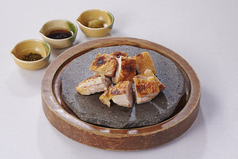 大山鶏の石焼き