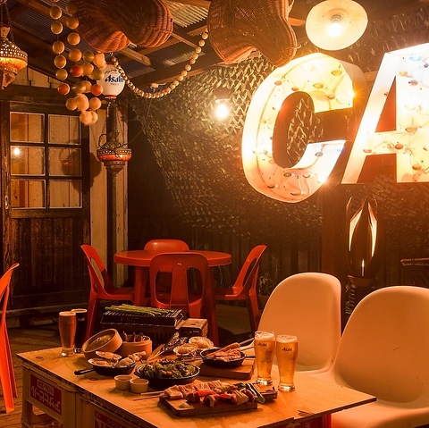 ドリンク充実★熟成肉や新鮮な海鮮、美味しくて楽しいバーベキューを堪能できるお店♪