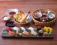 寿司と海老天ぷら御膳〈並〉