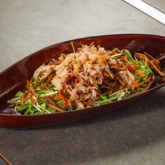 しゃきしゃき水菜のきんぴらサラダ