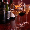 ウィスキー・ワイン・シャンパン・焼酎・カクテル…種類豊富なお酒をお楽しみ頂けます！