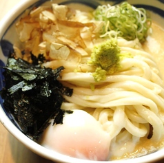 大和芋と温玉ぶっかけうどん