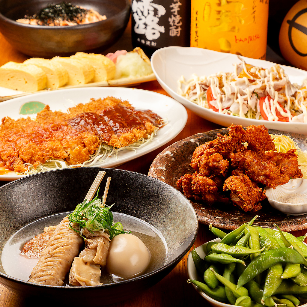 120分の飲み放題付きで全7品をご堪能いただける元気コース4200円(税込)はお得すぎると大好評☆