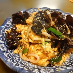 玉子ときくらげの中華炒め