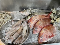 船橋市場から鮮度な魚介類を随時入荷