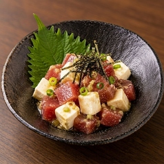 クリームチーズとまぐろわさび