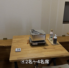 1名様から2名様のお席になります。