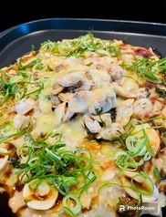 あさりたっぷりガリバタもんじゃ焼き