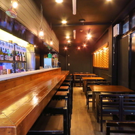 様々なシーンで居心地◎な店内