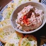 ネギトロとアボカドのディップ　withバケット