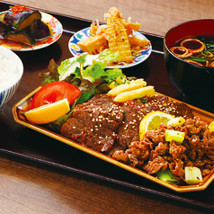 牛ハラミ牛タン定食