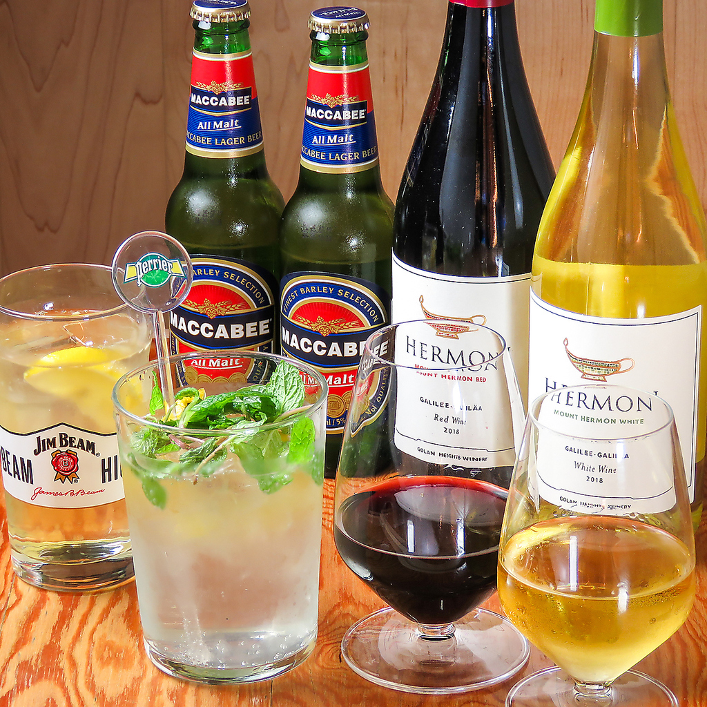 【プレミアム飲み放題】珍しいイスラエル産ワインの飲み放題付きコースのご用意も★