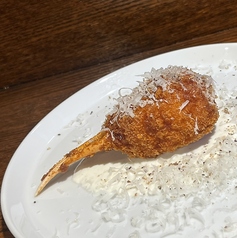 カニ爪フライのクリームソース　１本