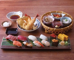 寿司と海老天ぷら御膳〈上〉