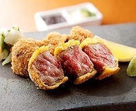 黒毛和牛を使った創作料理