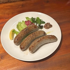 ドイツ産ソーセージのグリル