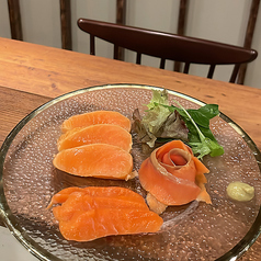 サーモン盛り合わせ