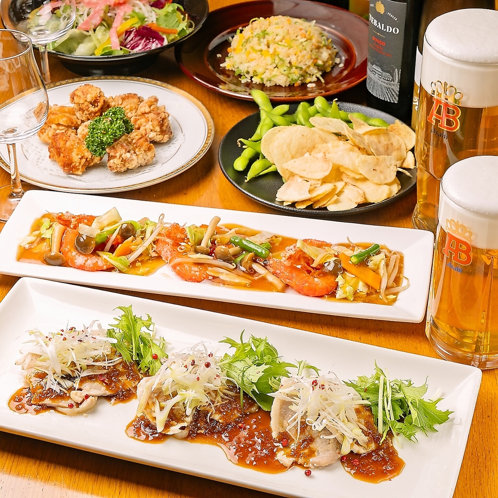 お得に楽しもう！120分飲み放題付きコース。幅広いシーンでご利用いただけます。女子会にもおすすめ