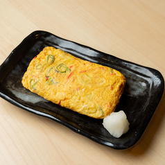 紅生姜とたっぷりネギの出汁巻き玉子